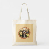Custom Bernedoodle Mom Tote Bag with Pet Photo (Dos)