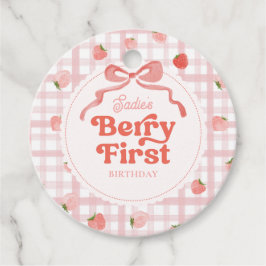 Custom Berry Eerste Verjaardag Party Labels