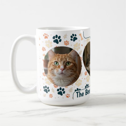 Custom Best Cat Mom Ever Coffee Mug – Personalized (Gauche)