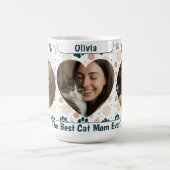 Custom Best Cat Mom Ever Coffee Mug – Personalized Koffiemok (Center)
