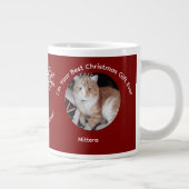 Custom Best Christmas Gift Cat Photo Specialty Mug (Droite)
