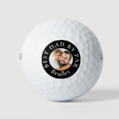 Custom Best Dad van Par Photo Golfballen (Voorkant)