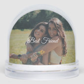 Custom “Best Friend” Snow Globe – Your Own Photo (Avant)