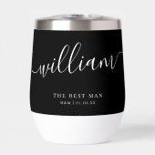 Custom Best Man Groomsman Groom Script Kalligrafie (Voorkant)
