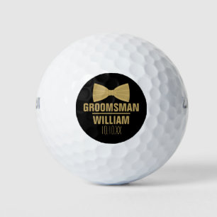 Custom Best Man Groomsman Weddenschap Golfballen