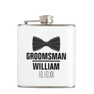 Custom Best Man Groomsman Weddenschap Heupfles