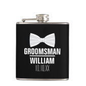 Custom Best Man Groomsman Weddenschap Heupfles (Voorkant)