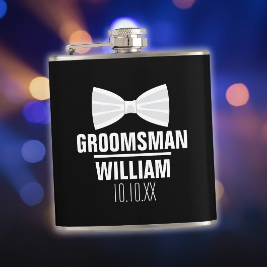 Custom Best Man Groomsman Weddenschap Heupfles