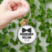 Custom Best Man Groomsman Weddenschap Sleutelhanger (Hand)
