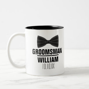 Custom Best Man Groomsman Weddenschap Tweekleurige Koffiemok