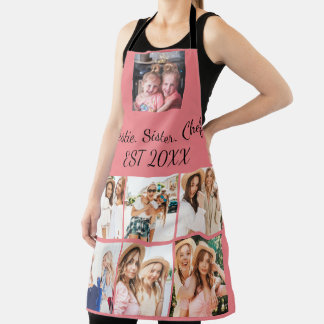 Custom Bestie Sister Chef sinds 20XX 7 foto Schort