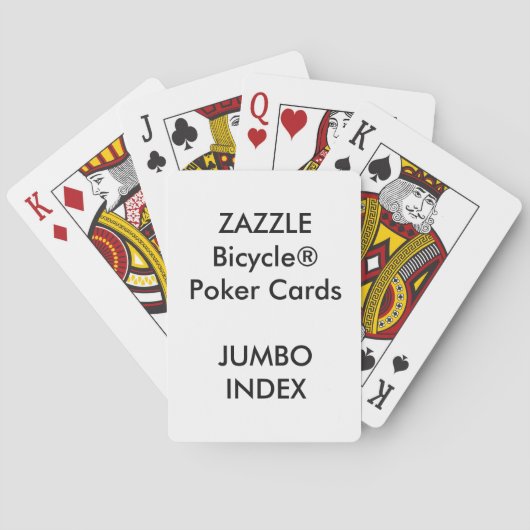 Custom Bicycle® Poker Playing Cards JUMBO INDEX Speelkaarten (Achterkant)