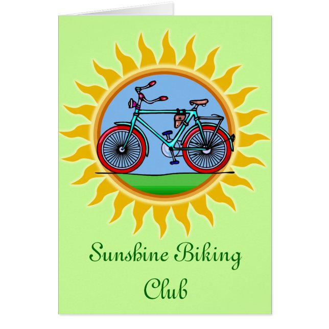 Custom Bicycling Club Logo Draag (Voorkant)