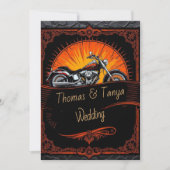 Custom Biker Wedding Invitation (Devant)