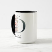 Custom Birth Flower Coffee Mug Gift for Women (Devant gauche)