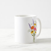 Custom Birth Flower Daisy Personalized Mug (Devant droit)