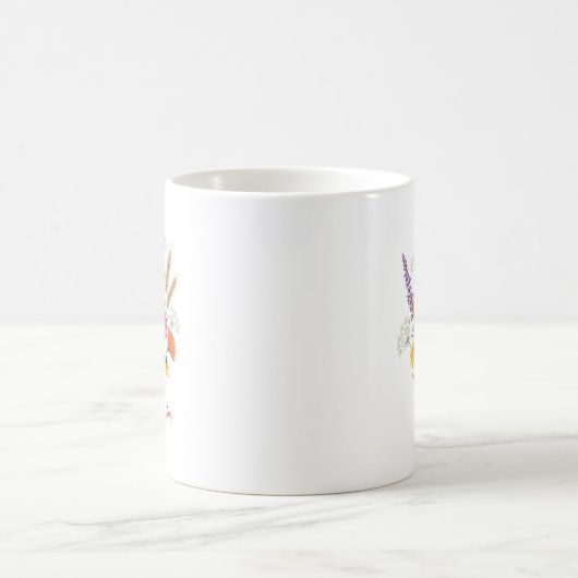 Custom Birth Flower Daisy Personalized Mug (Centre)