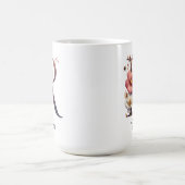 Custom Birth Flower Mug, Wildflower Monogram Mug (Centre)