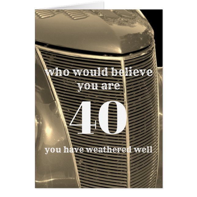 custom Birthday card humor personalize any age (Devant)