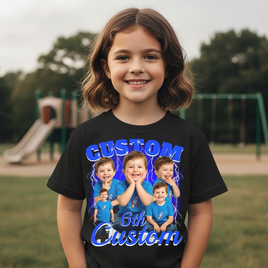 Custom birthday gift bootleg for your Kid 90s Tri-Blend Shirt
