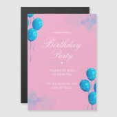 Custom Birthday Invitation Card (Devant / Derrière)