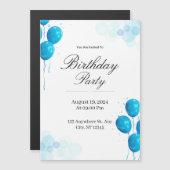Custom Birthday Invitation Card Magnetische Uitnodiging (Voorkant / Achterkant)