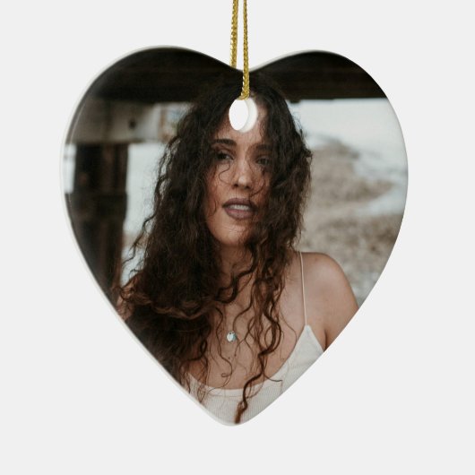 Custom Birthday Ornament with Photo & Message (Rechts)