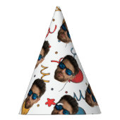 Custom Birthday, Photo, Face, Pattern, Party Decor Feesthoedjes (Rechts)