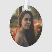 Custom Birthday Photo Keepsake Ornament (devant)