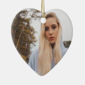 Custom Birthday Photo Ornaments – Keepsakes Keramisch Ornament (Rechts)