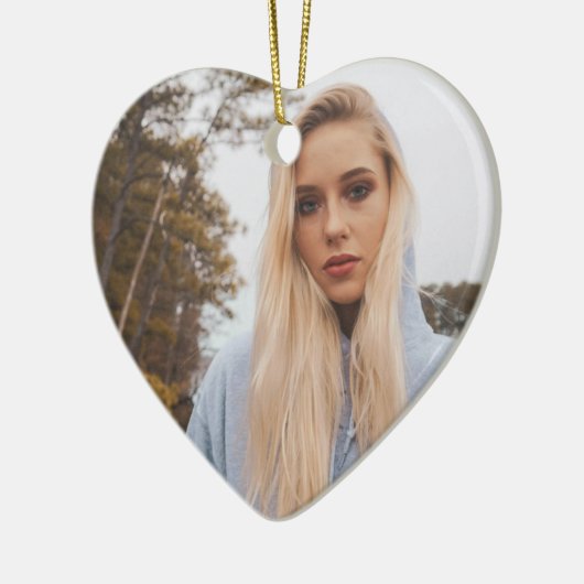 Custom Birthday Photo Ornaments – Keepsakes Keramisch Ornament (Links)