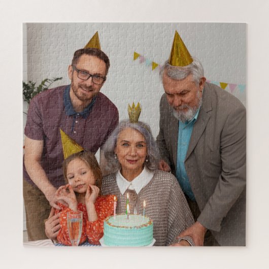 Custom Birthday Puzzle Photo Gift for Her Him Legpuzzel (Verticaal)
