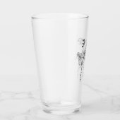 Custom birthflower Engrave name family Glas (Rechts)