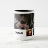 Custom Black 15oz Ringer Mok Dobbie Big door ZAZZ_ (Midden)