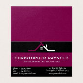 Custom Black and Wine Home Building Construction (Outside Unfolded)