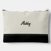 Custom black beige personalized preppy stylish etui (Achterkant)