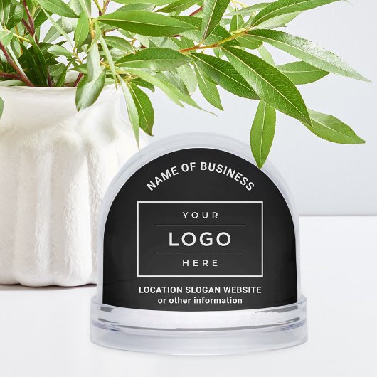 Custom Black Business Name and Logo