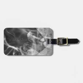 Custom black crystal luggage tag bagagelabel
