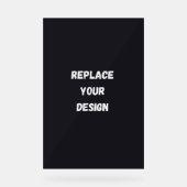 Custom black simple Design Add Photo or Text (Recto)