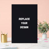 Custom black simple Design Add Photo or Text (Mariage)