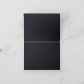 Custom black simple Design Add Photo or Text Bedankkaart (Binnen)