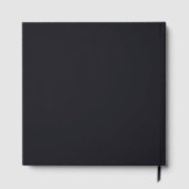 Custom black simple Design Add Photo or Text Gastenboek (Achterkant)