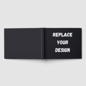 Custom black simple Design Add Photo or Text Gastenboek (Volledig)