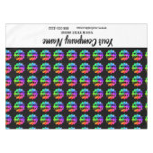 Custom Black Trade Show Tablecloth Logo Business Tafelkleed (Voorkant (Horizontaal))