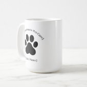 Custom Black Vet Staff Mug | Clinic Logo Ready (Devant gauche)