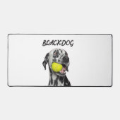 Custom Black & White Dog Throw pillow  (Recto)