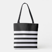 Custom Black & White Monogram Draagtas (Achterkant)