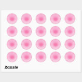 Custom Blank Blush Roze Trendy Sjabloon Classic Ro Ronde Sticker (Vel)