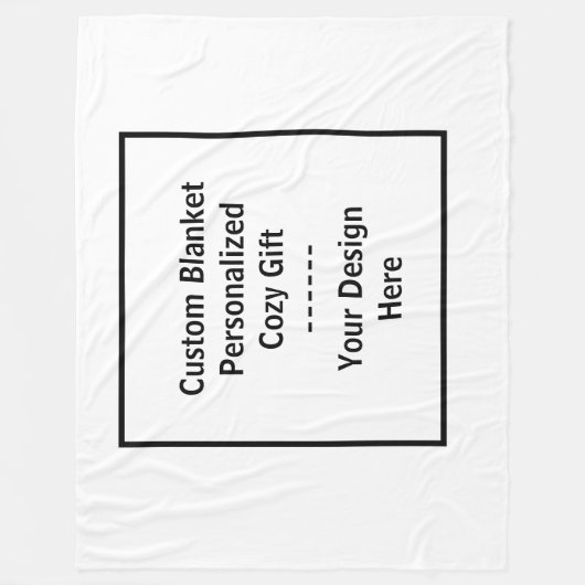 Custom Blanket – Personalized Cozy Gift Fleece Deken (Voorkant)