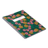 Custom Bloemen Groen Notities Ideeën notitieboek (Rechterzijde)